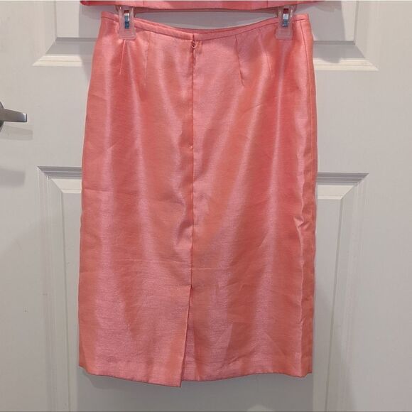 NWOT Stunning Kasper Pink Jackie O Style Top and Pencil Skirt Co-Ord Set - Picture 8 of 9